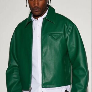 Men's Green Leather Jacket